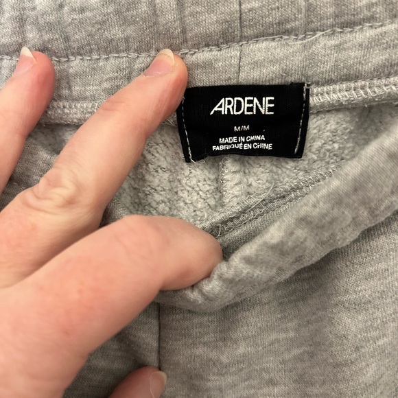 Grey Sweatpants with Knitted Detail on Sides, Sz M - Picture 3 of 6